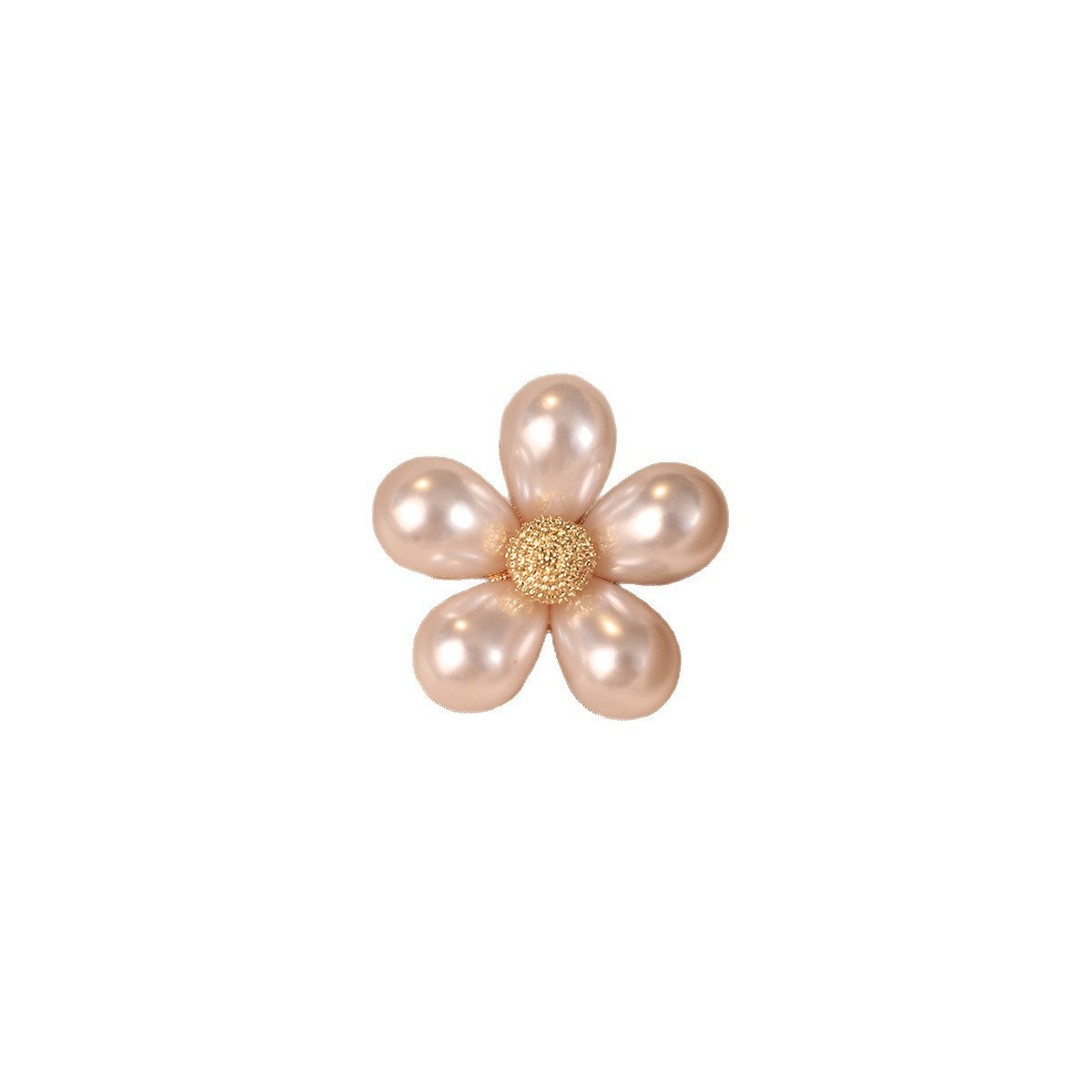 Elegante Blütenbrosche mit Perlenakzenten Brehn