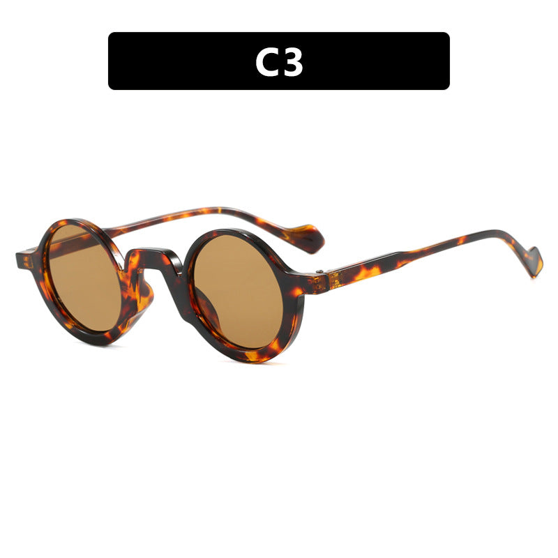Damen runde Sonnenbrille mit innovativem Design und UV-Schutz Brehn