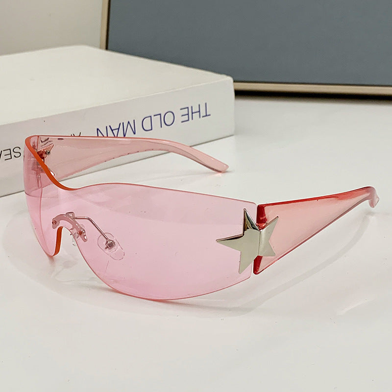 Damen modische Sonnenbrille mit künstlerischem Sternenakzent Brehn