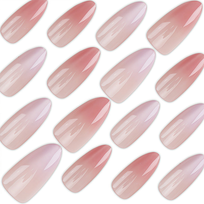 Glänzende Stiletto Press-On Nägel mit Ombre-Finish Brehn