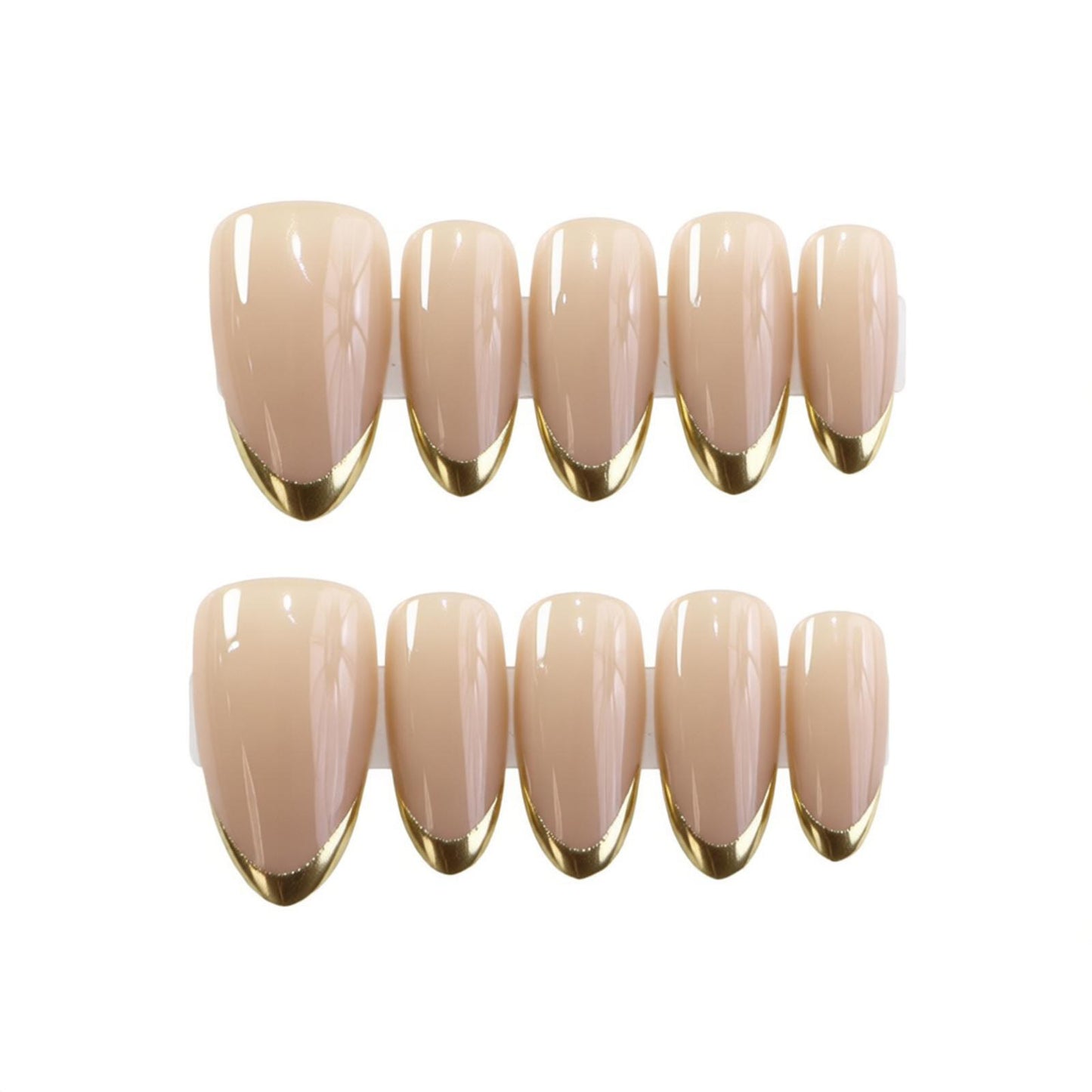 Luxus French Tip Press-On Nagel Set Brehn