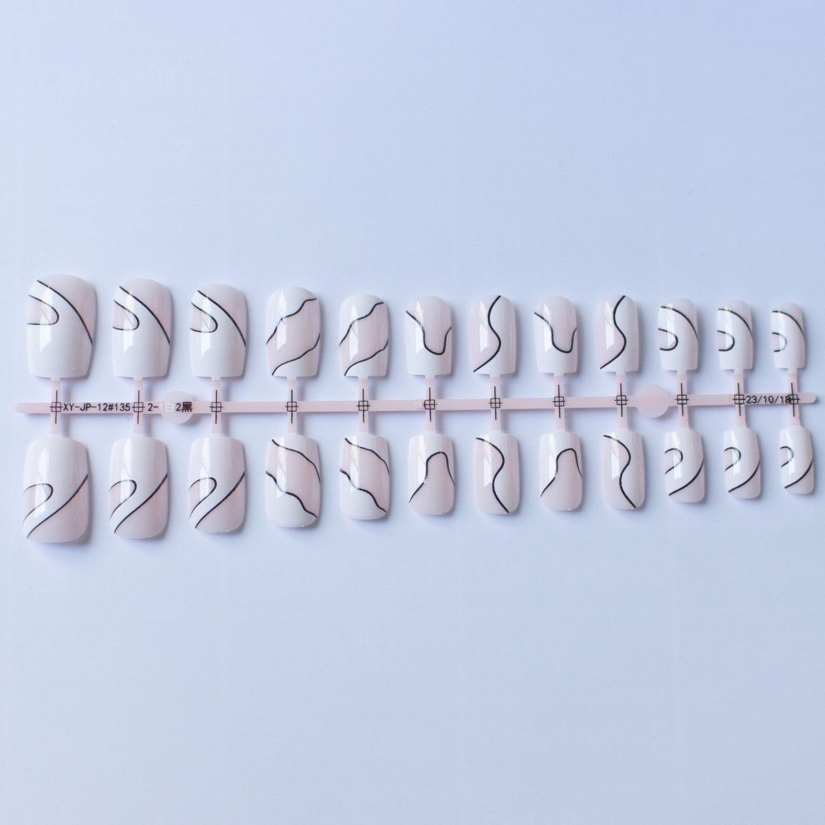 Künstlerisches abstraktes Nageldesign-Set