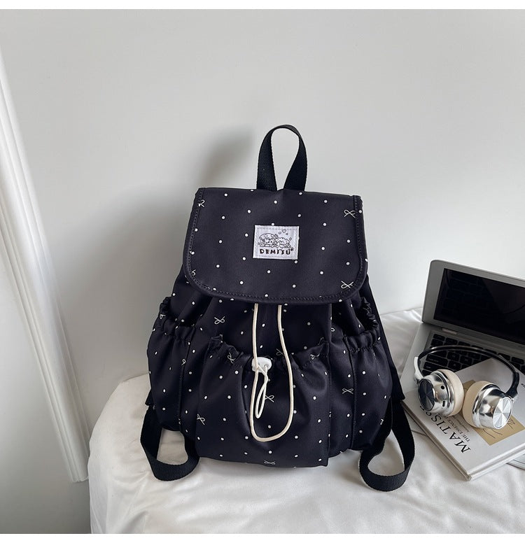 Lässiger Kordelzug Schulrucksack