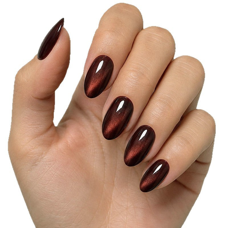 Premium Glänzende Mandelförmige Nagelkunst Brehn