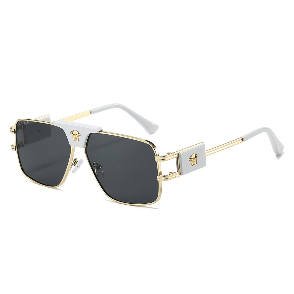 Damen stilvolle Sonnenbrille mit modernem, quadratischem Rahmen Brehn