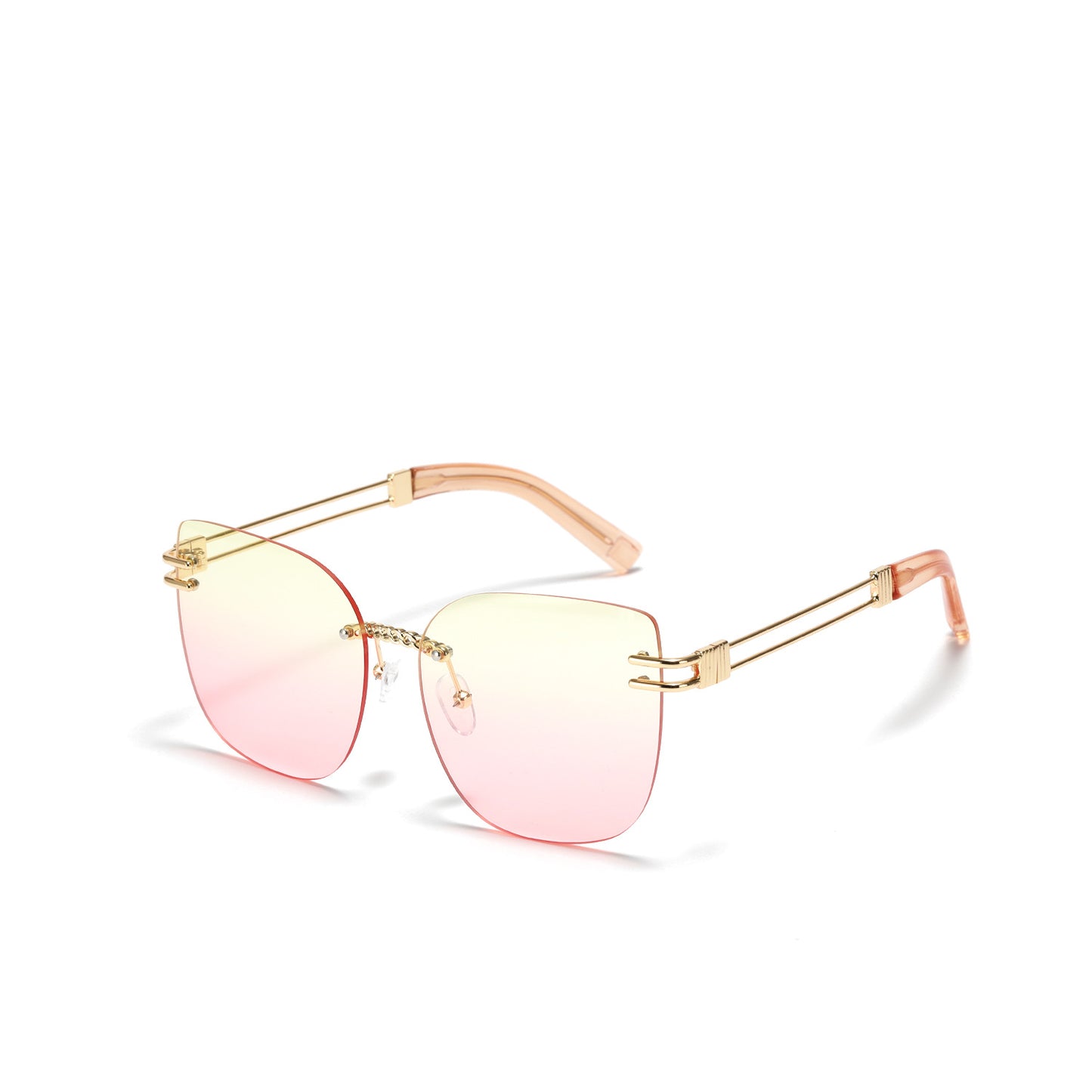 Damen Oversized Sonnenbrille mit stylischem Farbverlauf und einzigartigem Rahmen Brehn