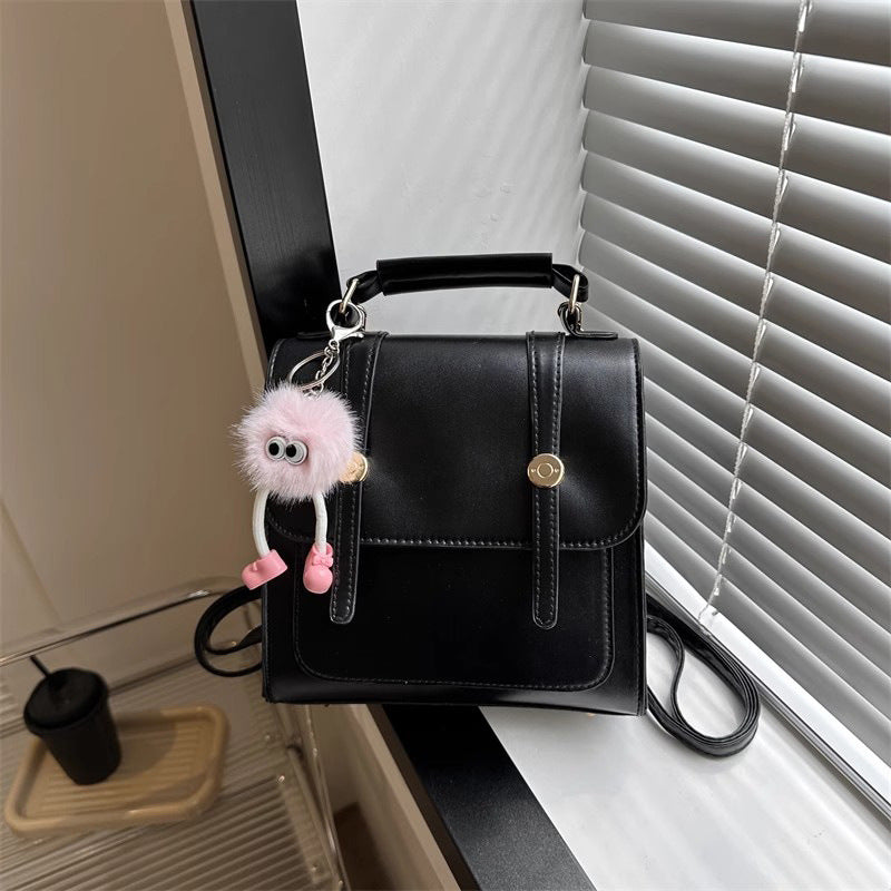 Texturierte vegane Lederhandtasche Brehn