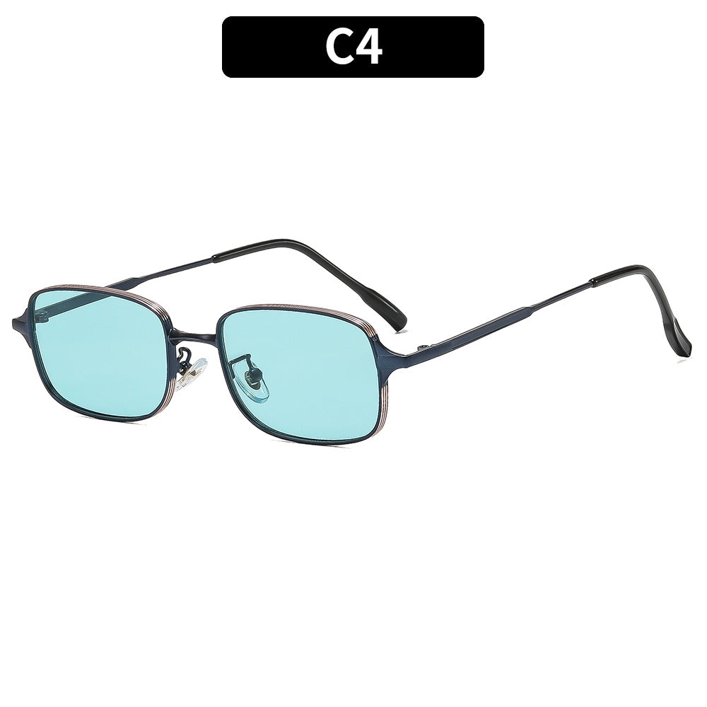 Retro-inspirierte quadratische Sonnenbrille Klassischer Stil