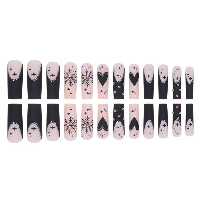 Glitzerndes Stiletto Nagelkunst Set Brehn