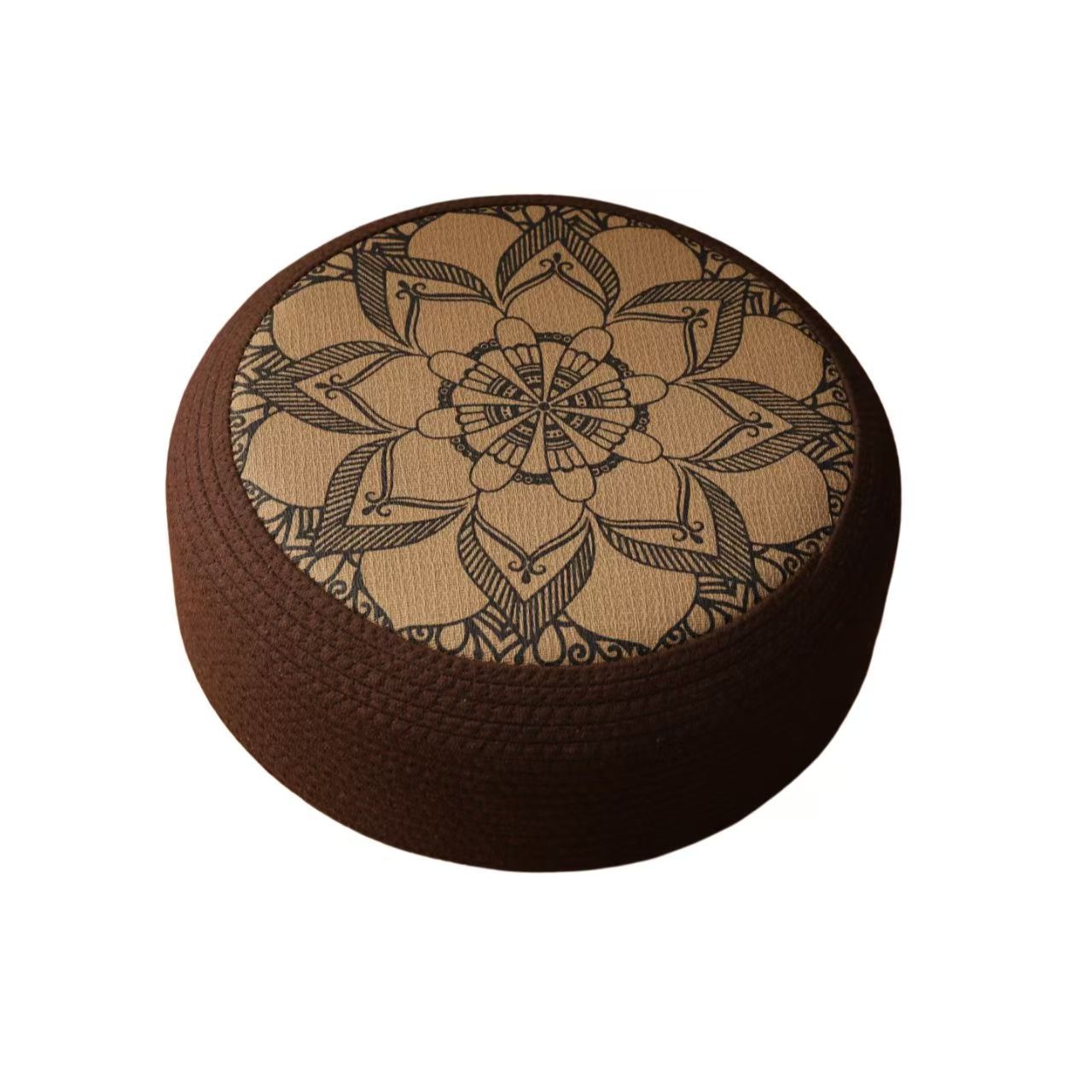 Dekorativer Sitzpuff mit Stilvollem Blumendesign Brehn