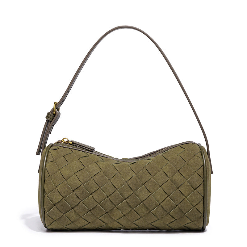 Geflochtene Wildleder-Handtasche Brehn