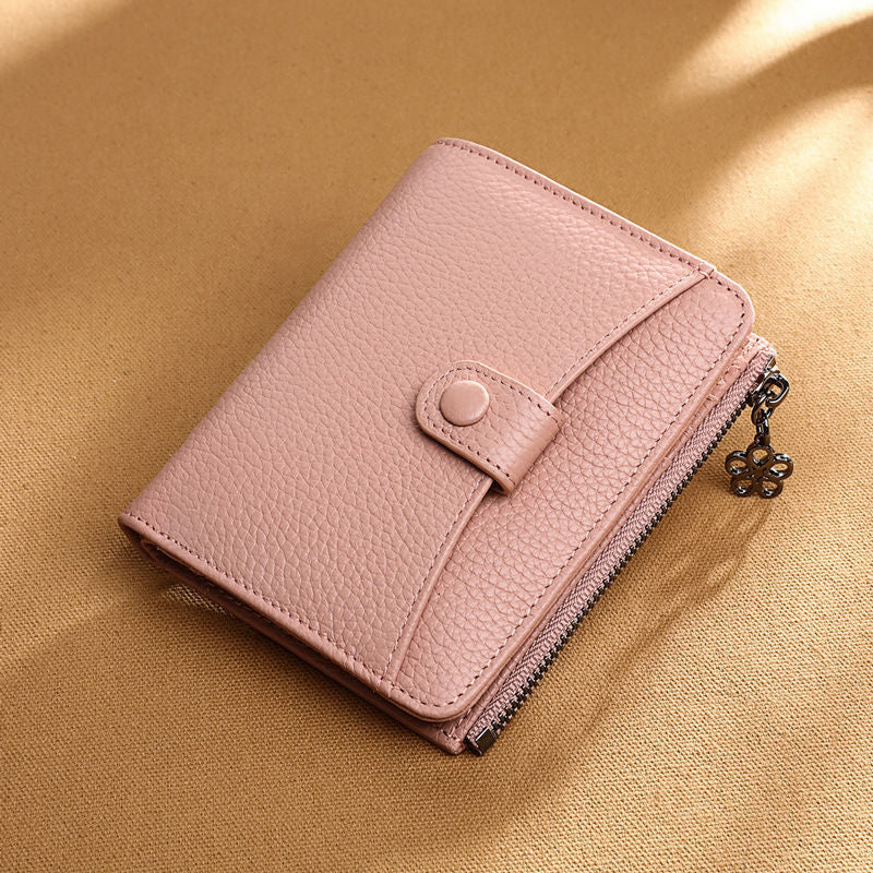 Elegante kompakte Reißverschluss um Wallet Brehn