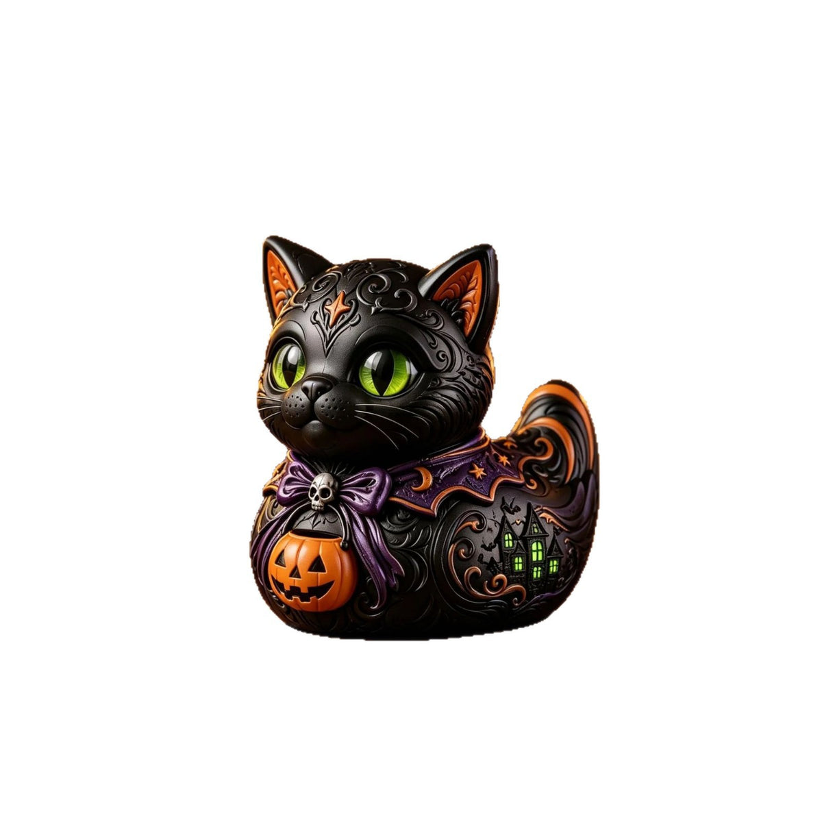Dekorative Halloween-Katzenfigur Brehn