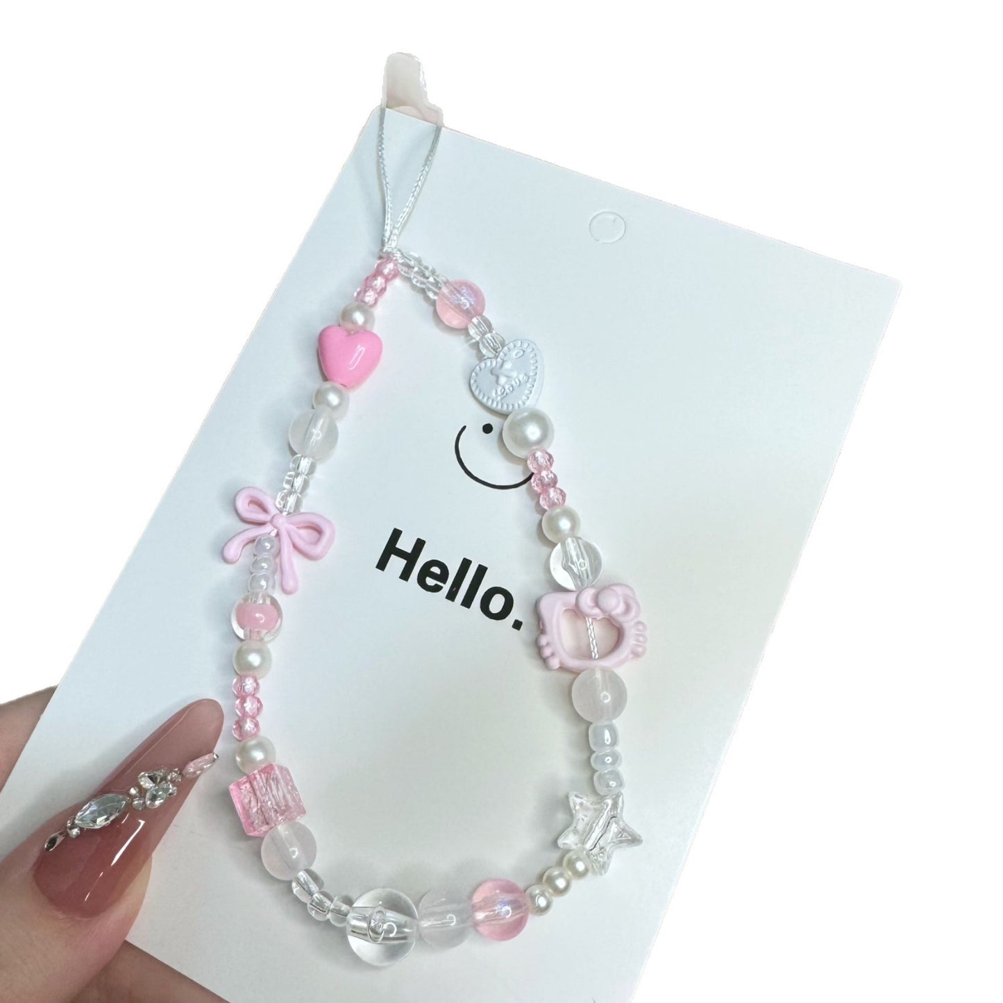 Charm Beaded Phone Halskette Brehn