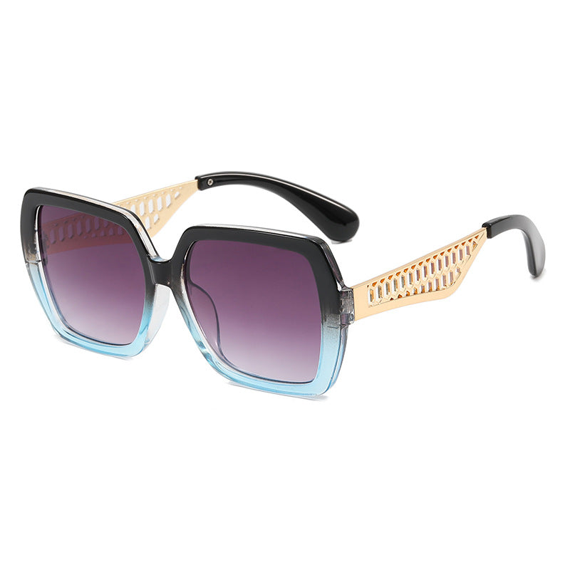 Damen Luxus-Sonnenbrille mit modischem Struktur-Rahmen Brehn