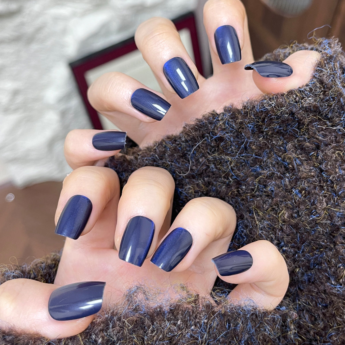Premium Glänzende Quadrat-Nagelspitzen Brehn