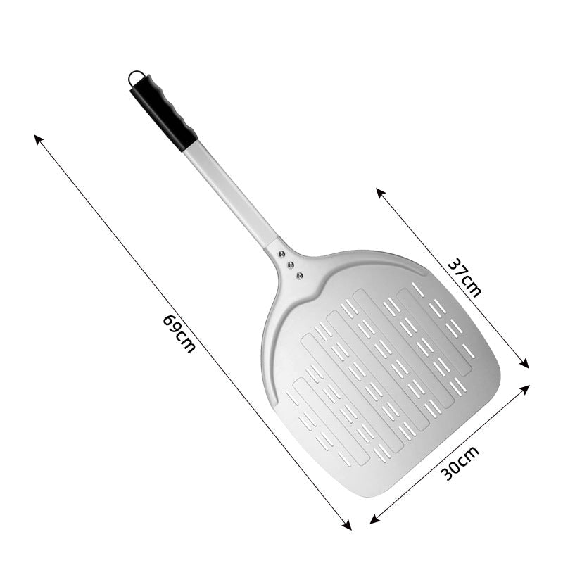 perforierte Aluminium-Pizza-Schaufel mit ergonomischem rutschfestem Griff Brehn