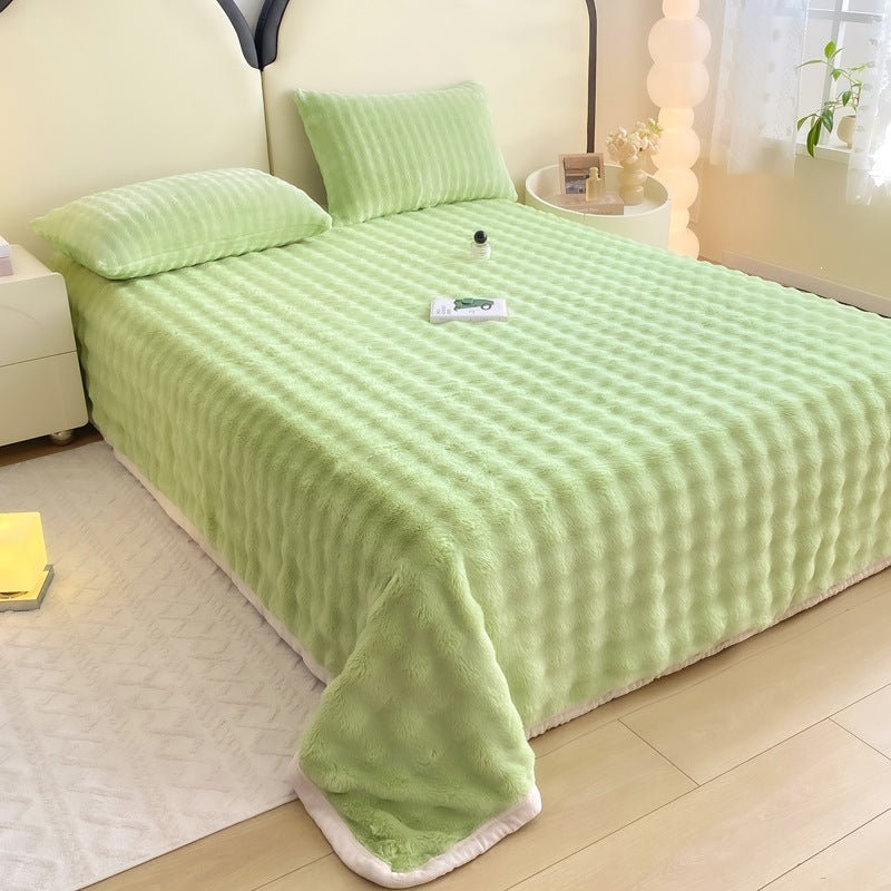 Ultra-weiches plüschtexturiertes Decke
