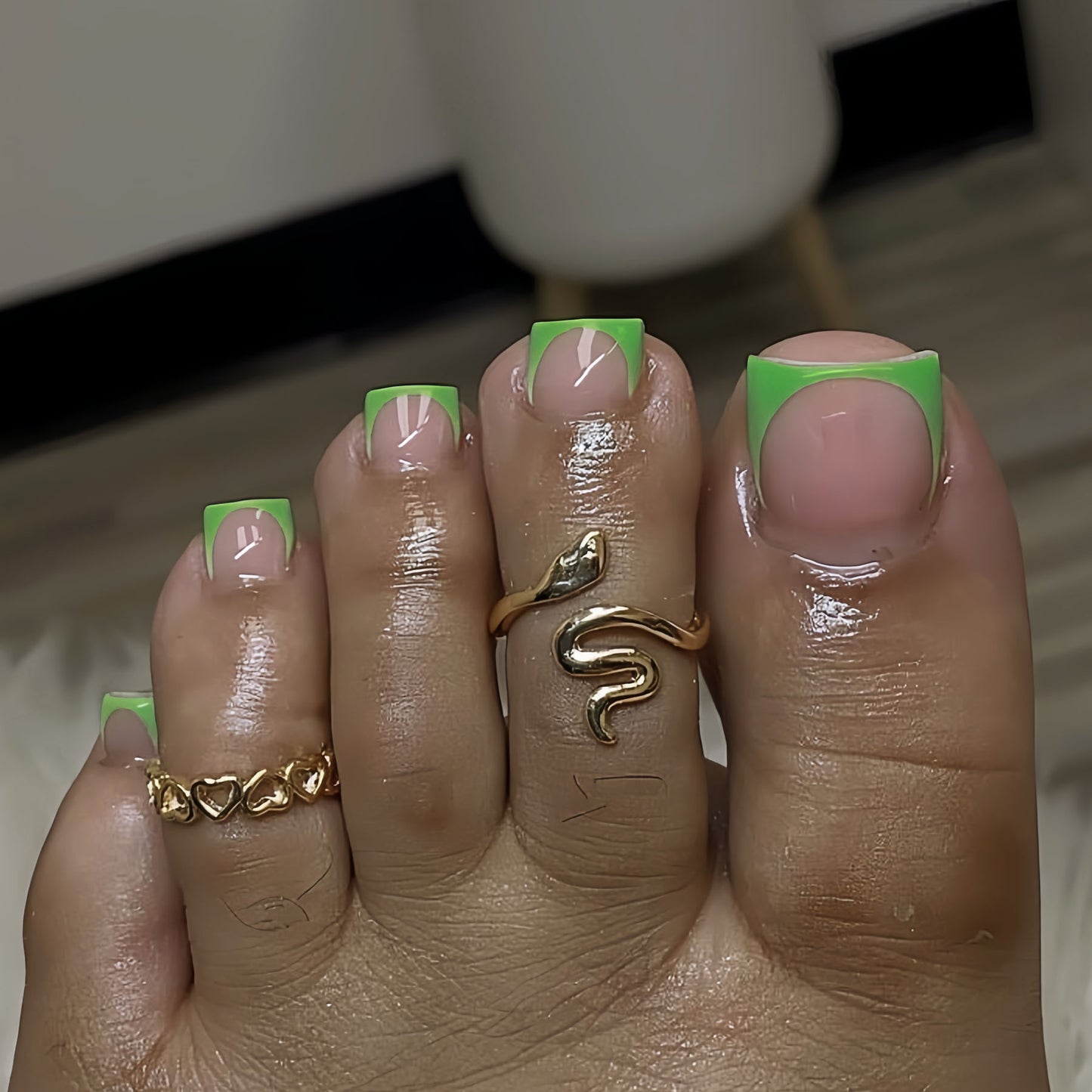 Premium French Tip Pediküre Brehn