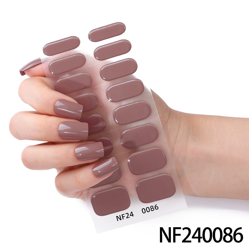 Glänzende Finish Gel-Nagel-Wickel