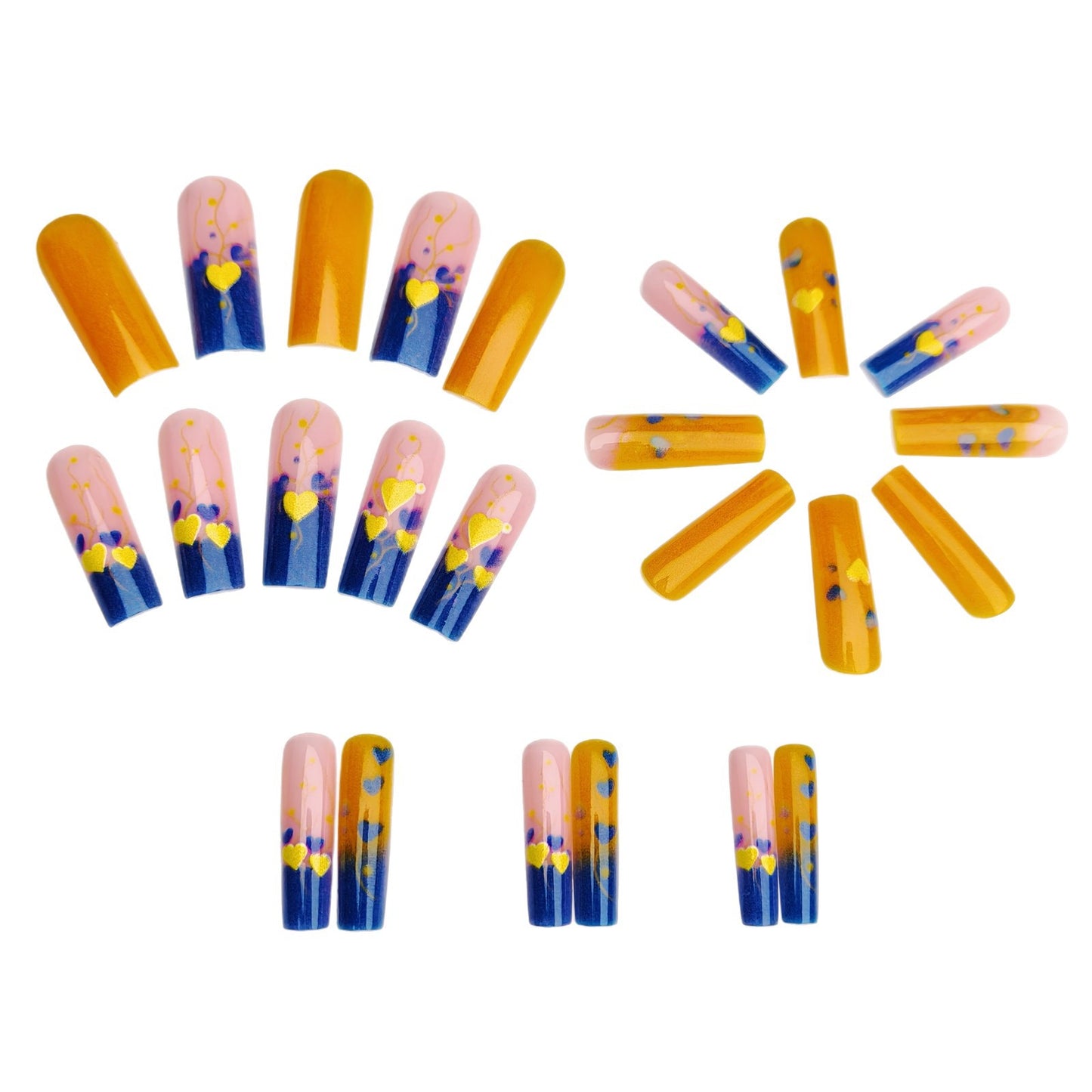 Kreative Nagelkunst mit Herz- und Blumenmotiven Brehn