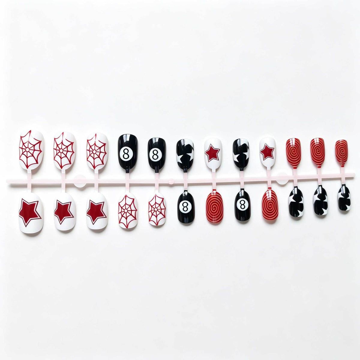 Künstlerisches Spider- und Stern-Nagelkunst-Kit