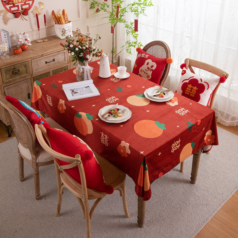 Lebendige Floral-Druck Tischdecke