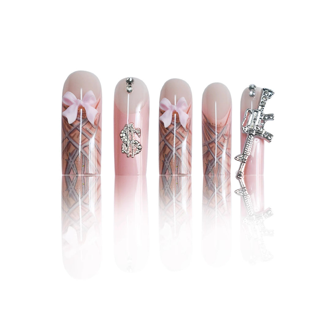 Glamorous 3D Dekorative Nagelkunst Erweiterungen Brehn