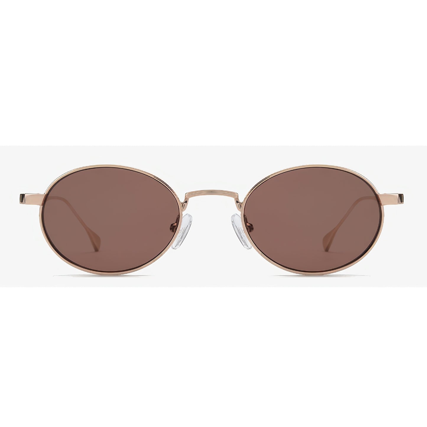 Damen modische Sonnenbrille mit hochwertigem Metallrahmen und runden Gläsern Brehn