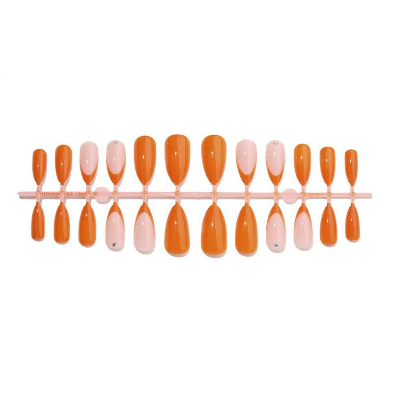Stiletto-Shape Press-On-Nagelset mit dekorativen Elementen Brehn
