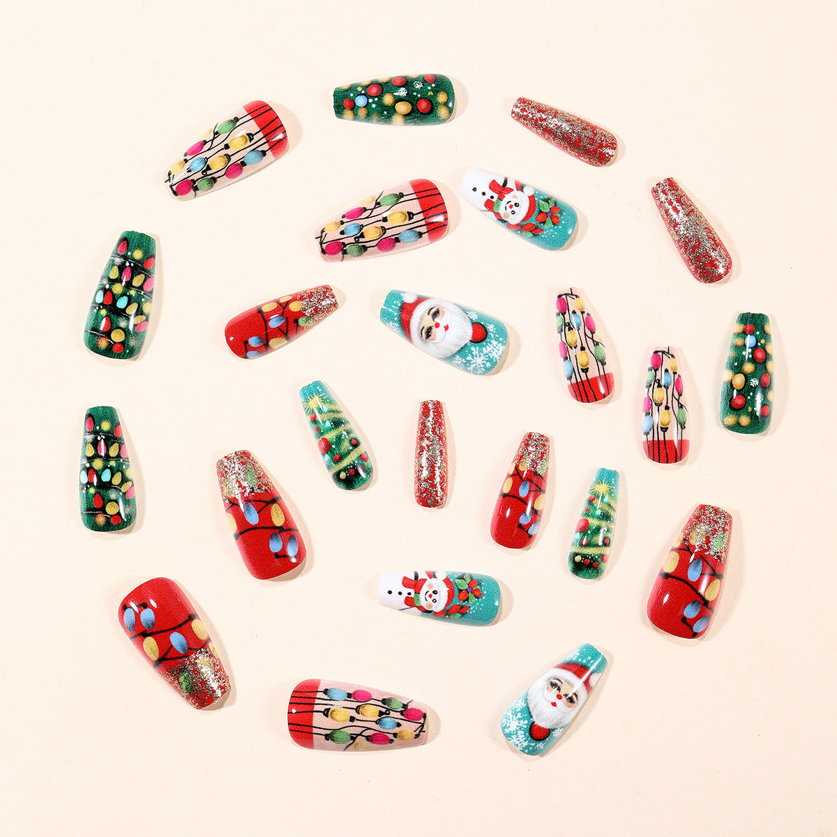 Feiertags-Themen 3D Nagelkunst Extensions Brehn