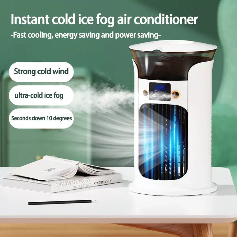 Unisex Einheitsgröße kompakter USB befeuchtender Luftzirkulationsturmventilator mit LED-Anzeige Brehn