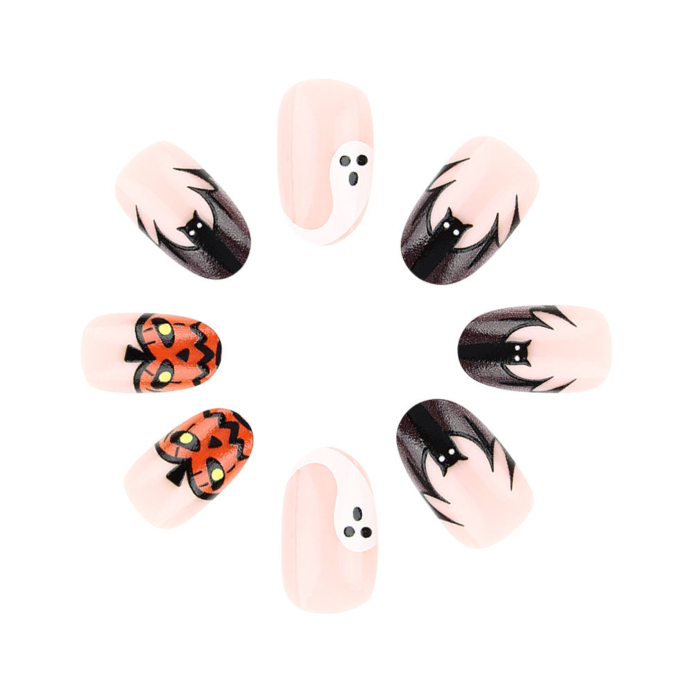 Künstlerische Halloween-Themen Press-On Nagelkunst Brehn 1787543212