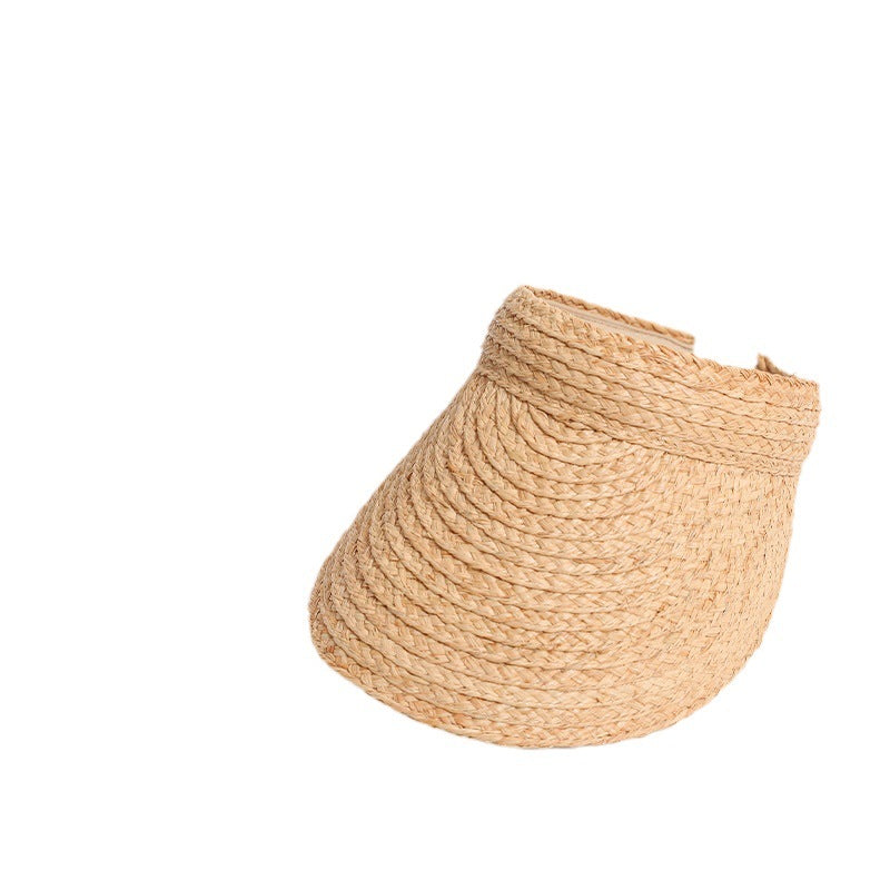 Damen Weiche Sonnenblende aus natürlichem Bastmaterial Brehn