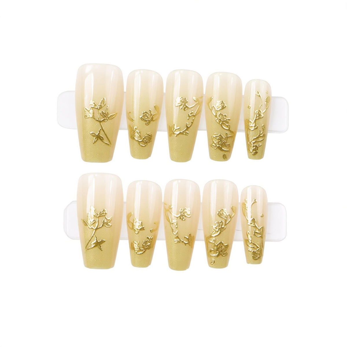 Florales Press-On Nail Art Set Brehn