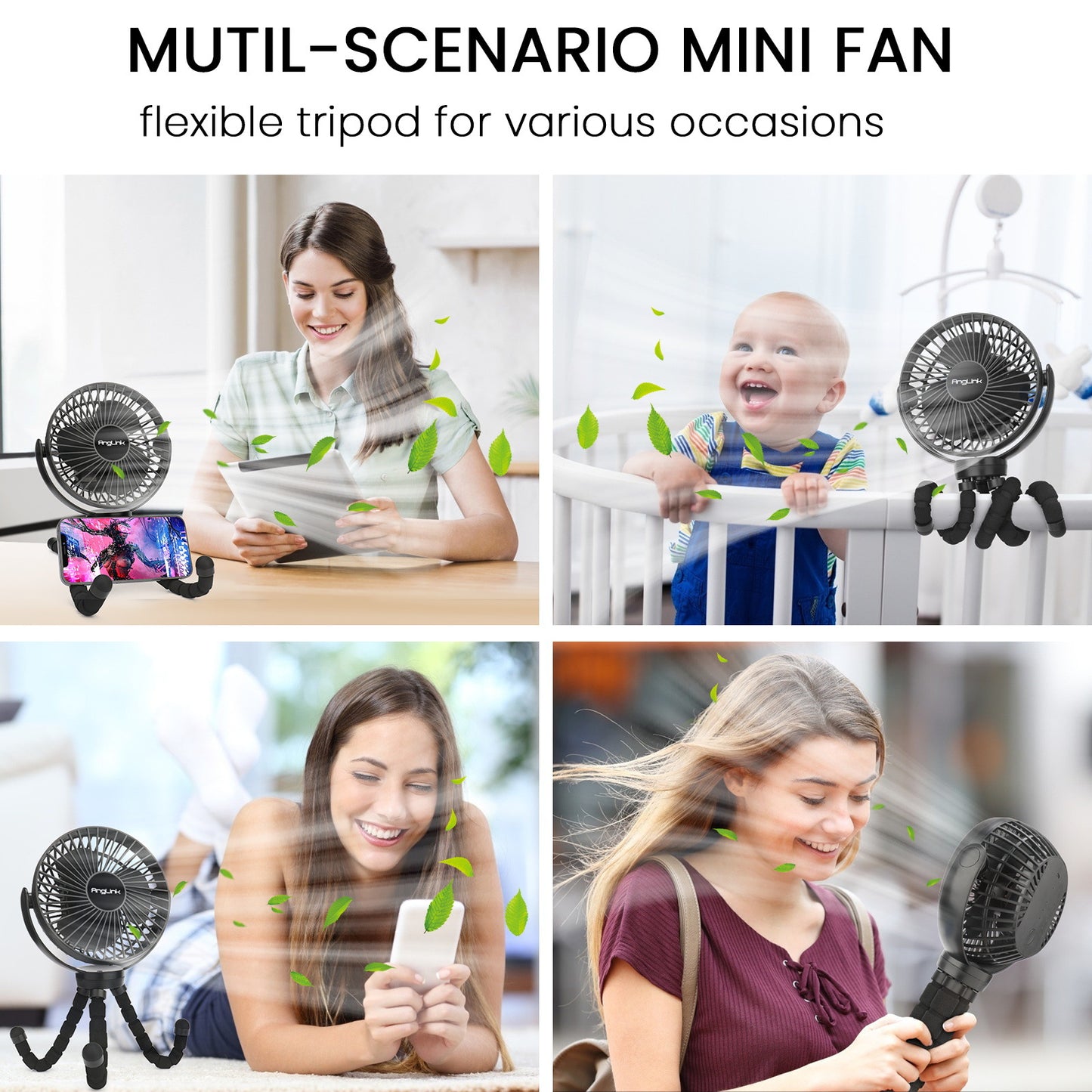 Unisex Mini Tischventilator mit USB-Anschluss Brehn
