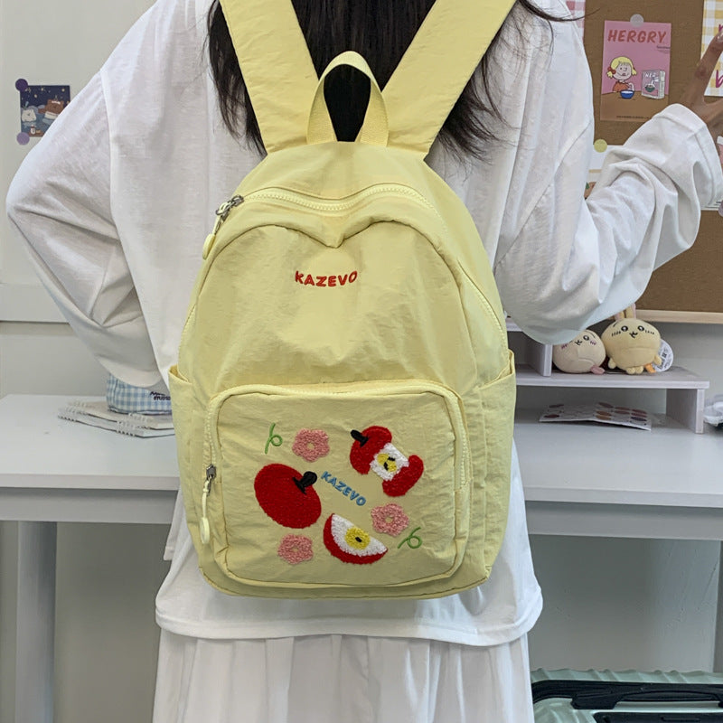 Besticketer Obst-Themen Schulrucksack