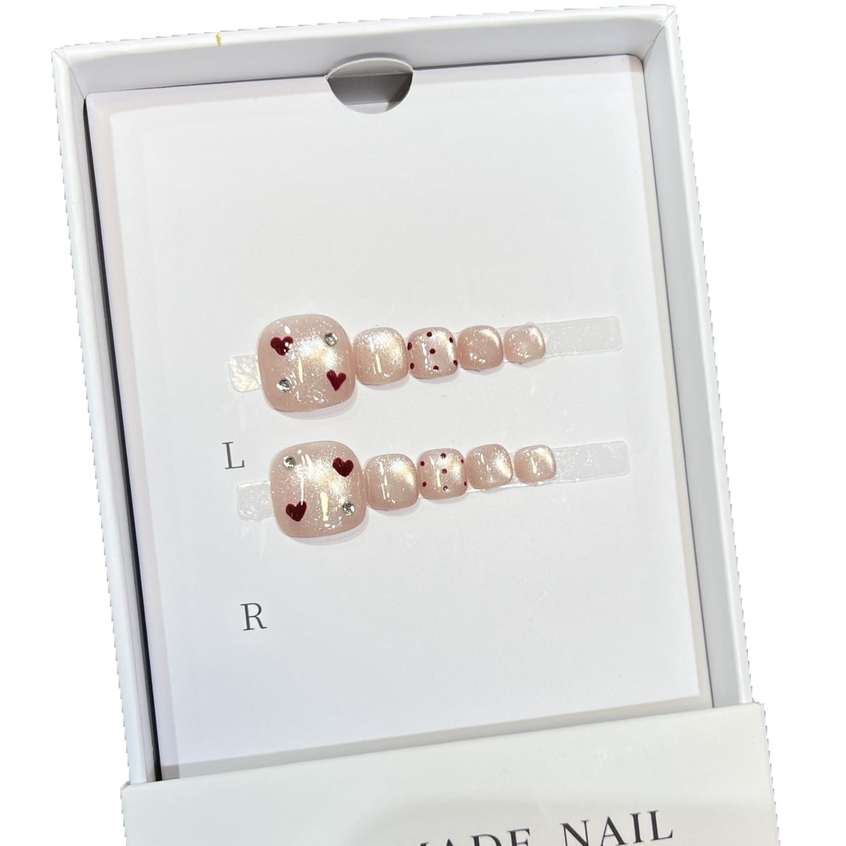Dekoratives Herz Nagelkunst Set Brehn