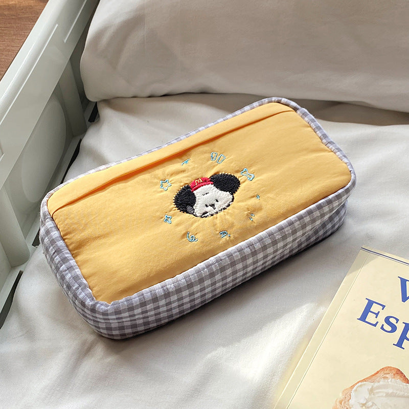 Handgefertigte Kosmetiktasche mit Verspieltem Katzenmotiv Brehn