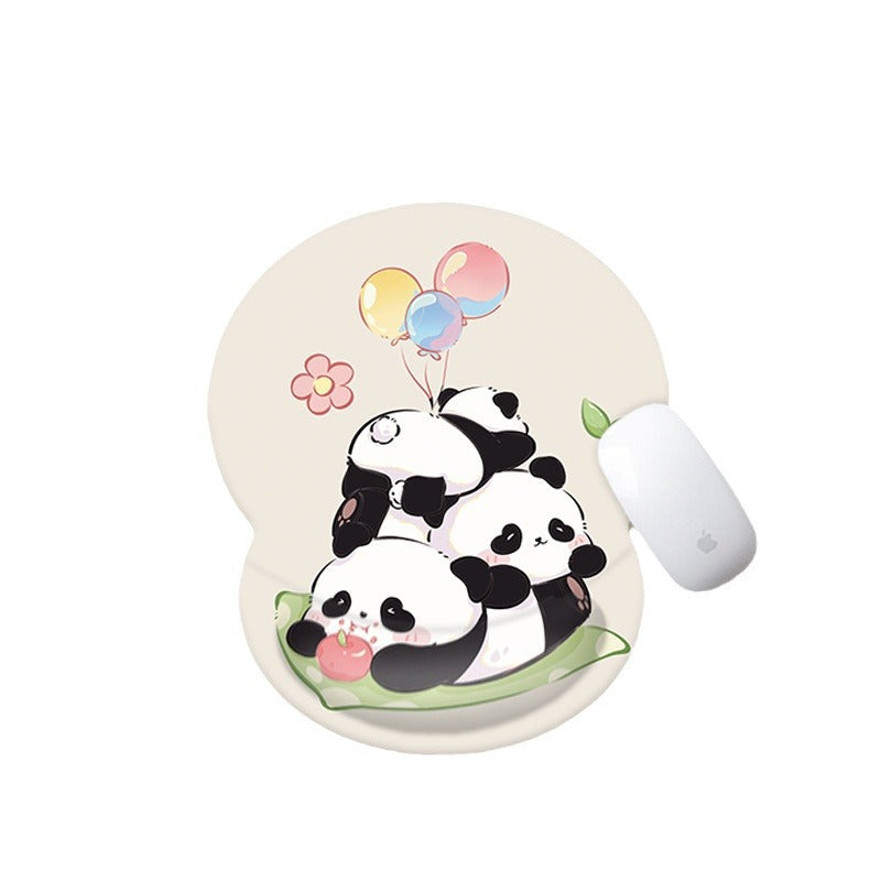 Süßes Panda-Themen Maus-Handballenpolster