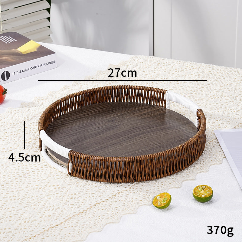 Stylische handgewebte Servierplatte Brehn