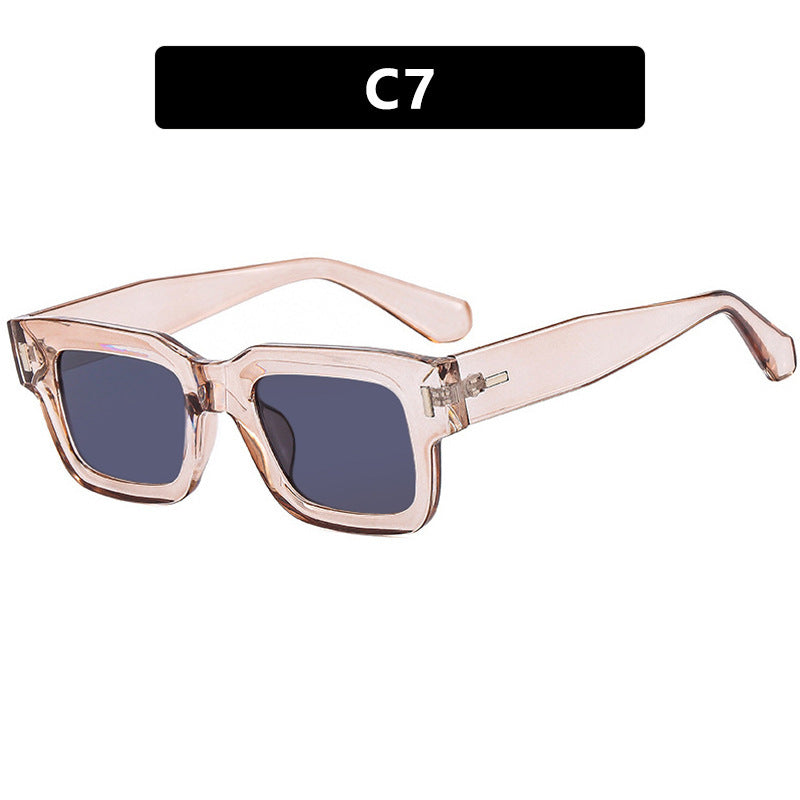 Damen stilvolle quadratische Sonnenbrille mit auffälligem Leoprint Brehn