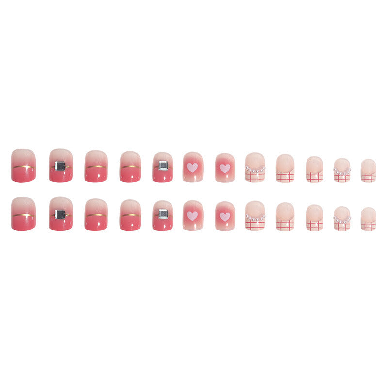 Glamourös Herz-akzentuierte Nagelkunst Brehn