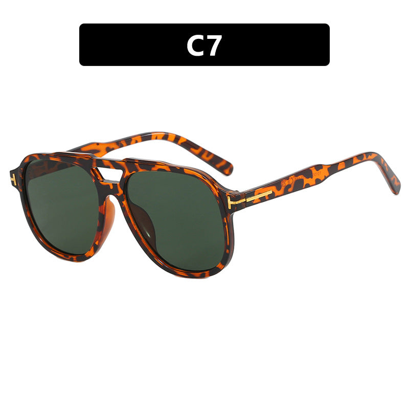 Damen modische Sonnenbrille mit polygonalem Rahmen und schützenden Gläsern Brehn