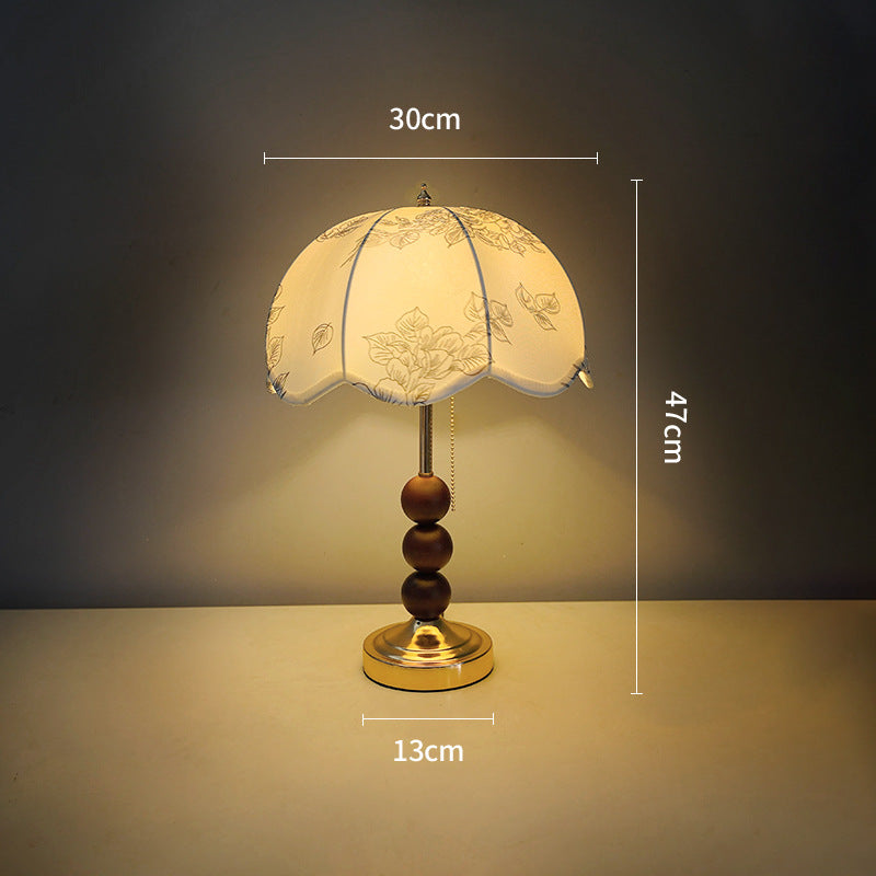 Vintage Florale Tischlampe