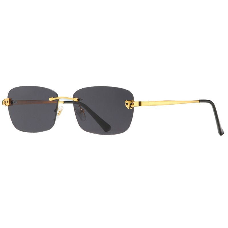 Damen modische Halbrahmenbrille mit elegantem Metallgestell Brehn
