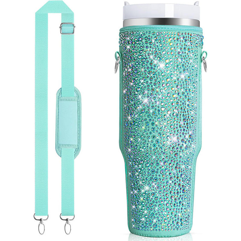 Damen Glitzernde Isolierflasche Hülle Brehn
