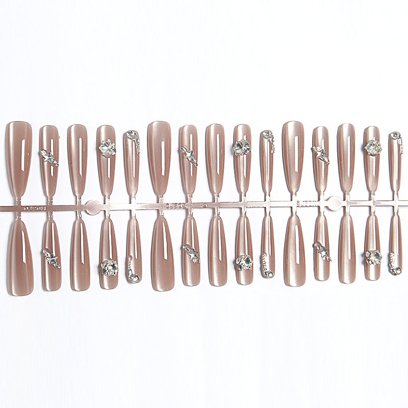 Kunstnagelset mit glamourösem Glitzereffekt Brehn