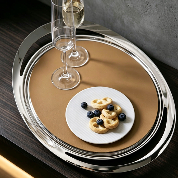 Elegante runde Servierplatte