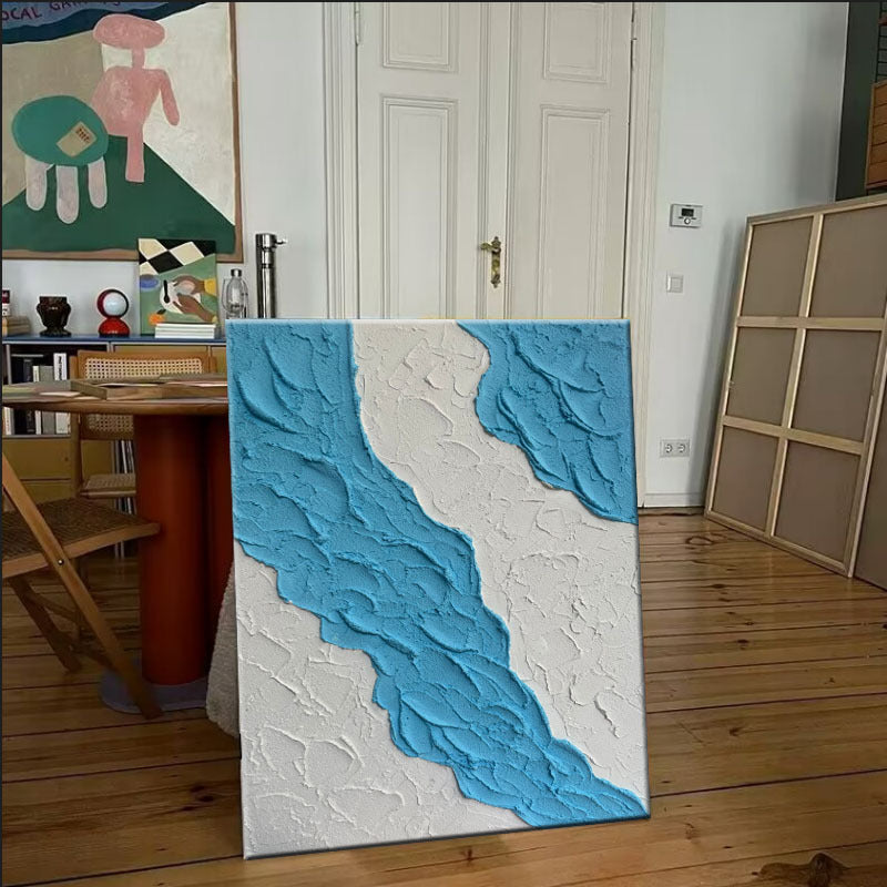Texturiertes abstraktes Leinwandkunstwerk